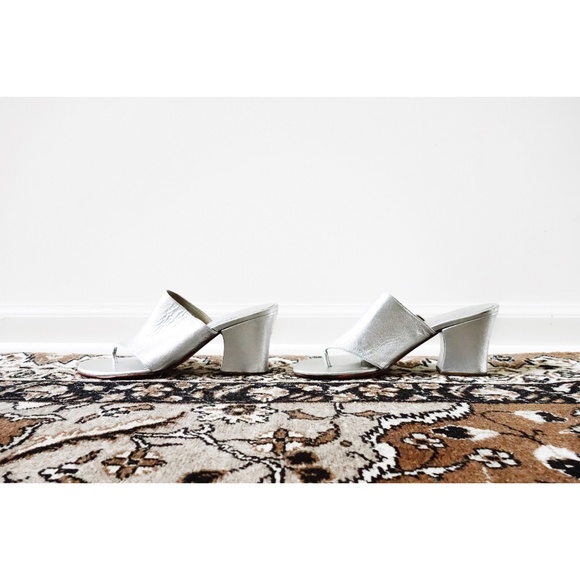 Rachel Comey Shoes - Rachel Comey Silver Topaz Heel Sandals 9.5 NWOB